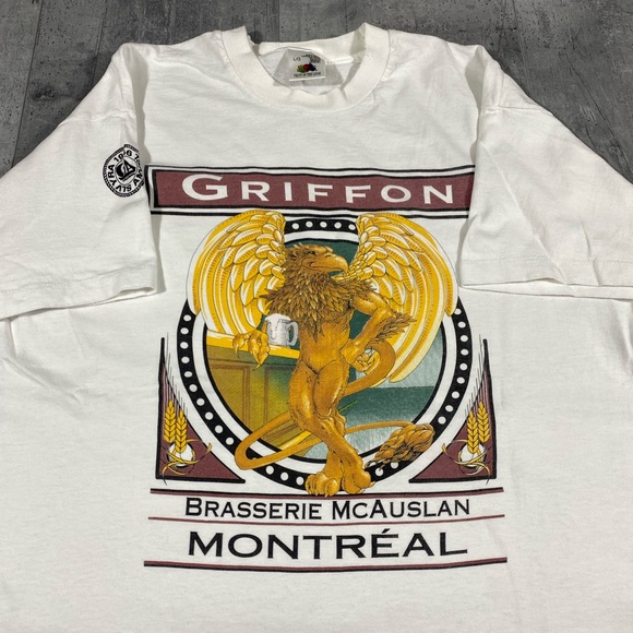 Fruit of the Loom Other - 90s Vintage Griffon Bar Tee Shirt